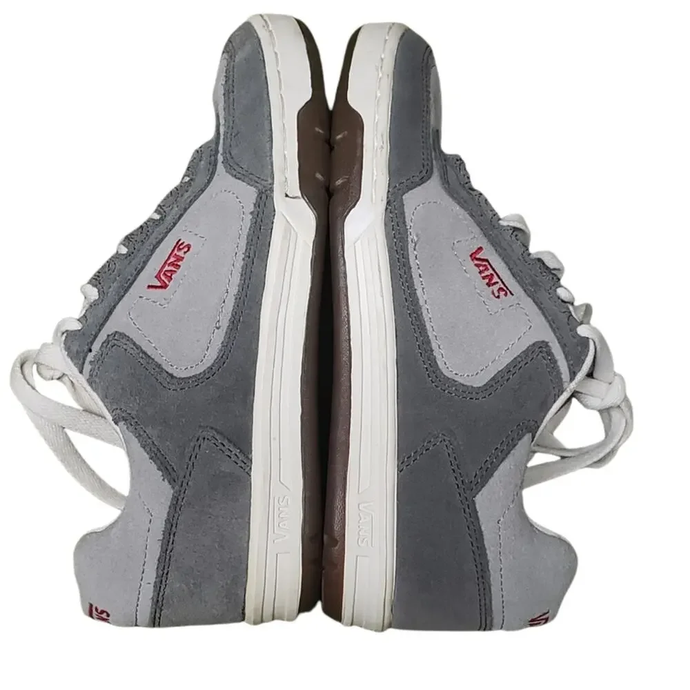 Vans Grey Suede Skater Fashion Street Wear Sneakers Shoes